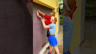 Hit the Wall Prank 😂 couple funny [upl. by Culbert]