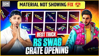 OMG 😱 RS Crate Material Not Showing Fix  RS Crate Opening Bgmi  Ranveer Singh Crate Opening [upl. by Qifahs]