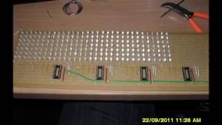 PIC controlled LED Matrix 7x31 [upl. by Kciredec414]