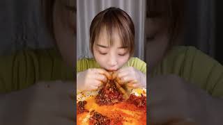 Eating delicious spicy food Mukbang food Its so delicious [upl. by Dahc]