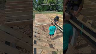 Дом 119м²Установка лаг террасы diy diywoodworking woodworking wood carpentry home woodwork [upl. by Cathlene]