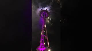 Space Needle2019 fireworks showSeattle [upl. by Cuhp]