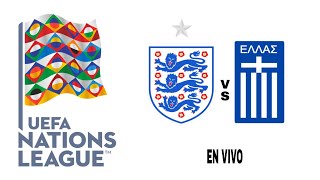 Inglaterra 12 Grecia en vivo Liga De Las Naciones De La UEFA [upl. by Ameline]