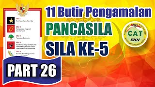 TWK HOTS  BUTIR PENGAMALAN PANCASILA  Sila Kelima  CPNS 2021 [upl. by Clio848]