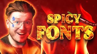 SPICY FREE Fonts Every Designer Needs 🔥 [upl. by Anesusa]