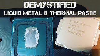 Liquid Metal amp Thermal Paste Demystified  The Basic Science [upl. by Stoops]