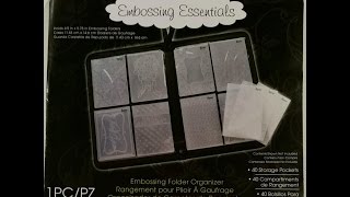 Darice Embossing Folder Organizers  Review [upl. by Burkley]