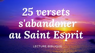 25 VERSETS POUR SABANDONNER AU SAINT ESPRIT l Canal dEncouragement by Prisca [upl. by Gawen484]