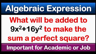 Perfect Square Math Problem for Exams  Job Test amp University Admission Prep [upl. by Anola]