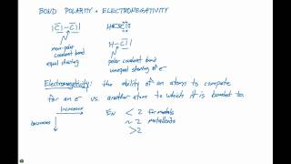 84 Bond Polarity and Electronegativity [upl. by Hemetaf]