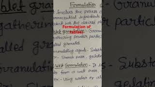 formulations tablets granulation [upl. by Aehr283]