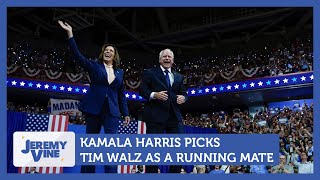 Kamala Harris picks Tim Walz as running mate  Jeremy Vine [upl. by Alyel366]