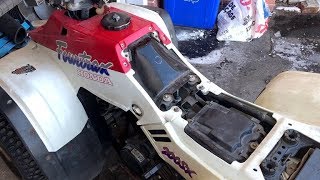 1987 Honda TRX200SX Carb Cleaning [upl. by Asus]