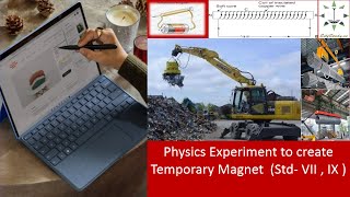 Experiment To Create Temporary Magnet For Standard VIII and IX StudentsTemporary Magnet [upl. by Neel]