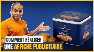 Comment réaliser une affiche publicitaire d’un produit tuto complet [upl. by Lander]