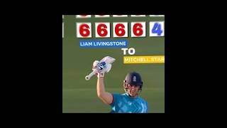 Livingstone To Mitchell starc 66664😱eng vs aus 4th odi 2024 [upl. by Dahaf733]