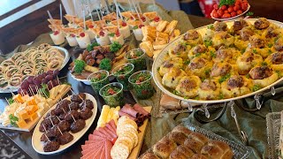 Party Appetizer Buffet Table  Galore Of Flavors [upl. by Akinahc313]