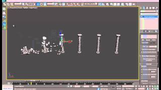 Tutorial 3dsMax  Destroy a column in 3dsmax with MassFX Nvidia PhysX [upl. by Anehta683]