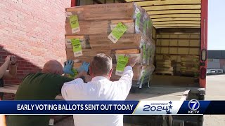 Early voting ballots being mailed out for the 2024 Presidential election [upl. by Rohpotsirhc]