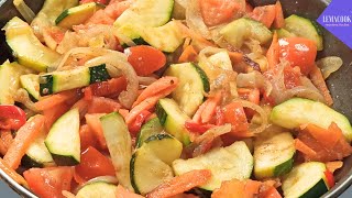 recette avec courgette et carotte à la poêle 44 [upl. by Noivaz470]