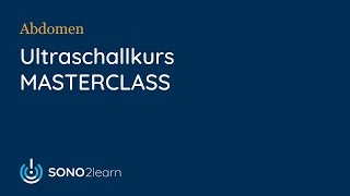 SONO2learn online Ultraschallkurs Abdomen  Masterclass [upl. by Jeanna]