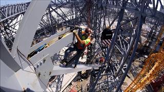 Ironworkers building Georgia gopro [upl. by Osbourn342]