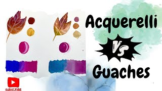 Acquerelli vs Guaches [upl. by Leacim]