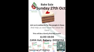 Bake Sale  Solidarity for the People in Gaza  Dublin  Raheny 271024 [upl. by Ayotahc136]