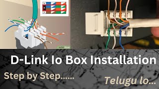 DLink io box punching tutorial  keystone Install How to Crimp io box D link  Networking con [upl. by Enalahs]