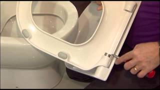 How to change the soft close cylinders on a Pressalit toilet seat [upl. by Noned]