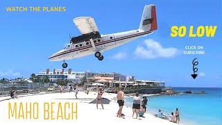 Thrilling Plane Landings at St Martin Airport A MustSee Experience [upl. by Eelyam]