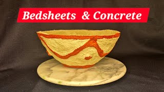 Designer Concrete amp Bedsheet Bowl [upl. by Harry]