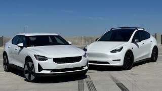 Polestar 2 vs Tesla Model Y Comparison  What to Buy [upl. by Shanie]