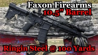 Faxon Firearms 105quot Barrel  Ringin Steel at 100 Yards [upl. by Raymund]