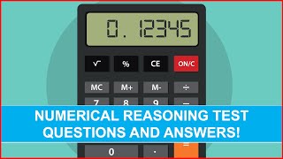 NUMERICAL REASONING TEST Questions amp Answers PASS with 100 How to PASS a Numeracy Test [upl. by Aronael]