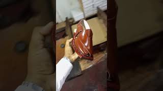 Leather sole Markhor Chappal Maker DGK [upl. by Noemi]