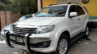 Toyota Fortuner Stainless Steel Front Bull Bar  Model 20132016 [upl. by Sauer663]