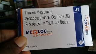 MEGLOC ADVANCE BOLUS  Flunixin Meglumine amp Serratiopeptidase Bolus [upl. by Soilissav408]