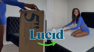 Lucid Mattress Unboxing amp First Impression [upl. by Gwynne916]