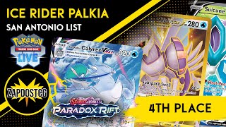 4th Place Ice Rider Palkia VSTAR Deck From San Antonio Regionals Pokemon TCG [upl. by Boyes]