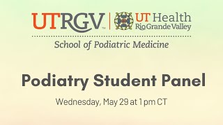 Podiatry Student Panel [upl. by Llerrud]