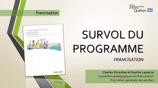 Survol du programme Francisation [upl. by Prent]