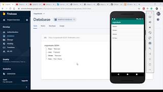 How to retrieve data from Firebase Realtime database to a Listview Android Studio Tutorial [upl. by Anala290]