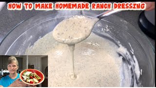 How To Make Homemade Ranch Dressing From Scratch Staples  Just As Good As Store Bought [upl. by Tepper]