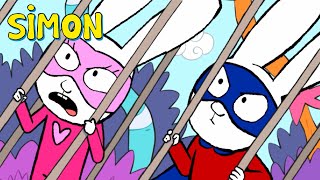 Escape the Wolf’s Trap 🐰🐺🚀  Simon  Full episodes Compilation 1hr1 S4  Cartoons for Kids [upl. by Magee]