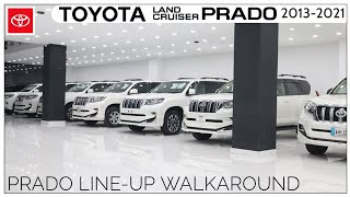 Toyota Land Cruiser Prado TXL Lineup Walkaround 2013 to 2021  All White [upl. by Julianna]