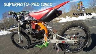 Motoped Pro 125cc 2016 update footpegs kit installation [upl. by Boeschen]