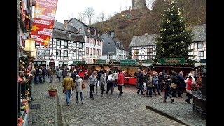 Monschau Christmas Market 2017 [upl. by Airdnua]