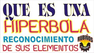 qué es una hipérbola e identificación de sus elementos  geometría analítica [upl. by Tien15]