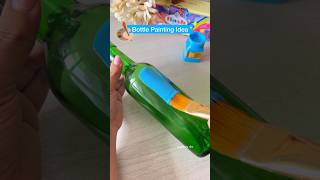 Bottle Painting  Bottle Art bottleart diy artandcraft shorts youtubeshorts [upl. by Melamie950]